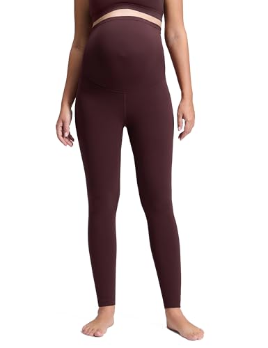 CRZ YOGA Maternity Extra Long Leggings 30'' - color: Ripe Plum, size: Small