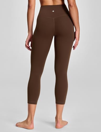 HeyNuts Yoga Pro Leggings 21" - color: Java Coffee, size: Medium