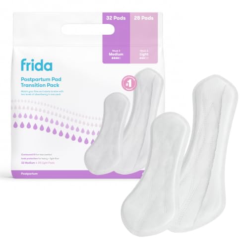 Frida Postpartum Pad MultiPack, Medium + Light Absorbency, 60 Count - size: 60ct