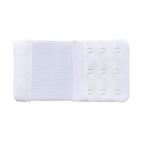 SAMGU Women's Bra Extenders 2 Hook/3 Hook/4 Hook/5 Hook/6 Hook Soft Stretchy - color: 3 Hook 3/4 Inch Spacing, White