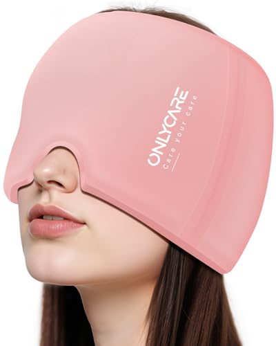 ONLYCARE Migraine Relief Cap, Headache Relief Cold Cap for Migraine Relief - color: Pink