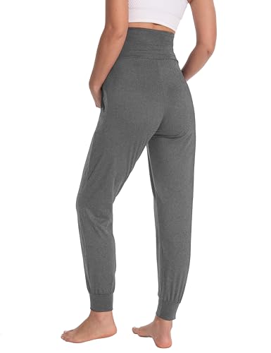 Women's Maternity Joggers Over Belly Sweatpants - color: Hempgray, size: Small