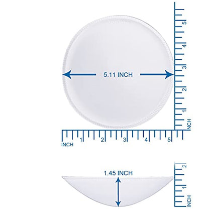 3 pairs Round Soft Bra Inserts Pads Removable Sport Bra Cups inserts Mastectomy Bra Inserts For Bikini Top Swimsuit - color: B/Cwhite