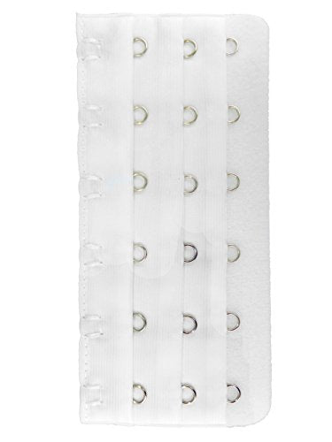 3pcs Women's Bra Band Extender 6-hook Plus Size Spacing Bra Extension Straps - color: 3pcs (Black, White, Beige)
