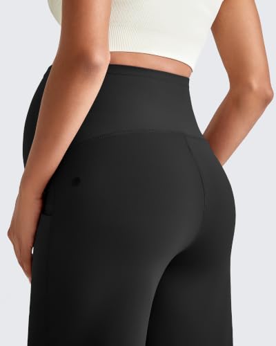 G4Free EverGoing Maternity Dress Pants Pregnancy Slacks - color: Black, size: Small