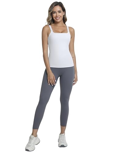 Nursing Tank Top Breastfeeding Square Neck Shirt - color: White, size: XX-Large