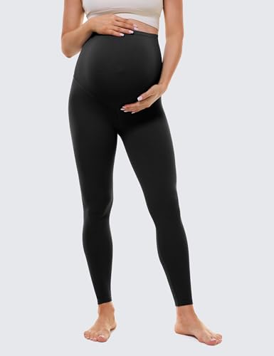 Buttergene Maternity No Front Seam Legging 25" - color: Black, size: X-Small