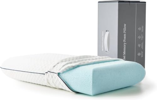 WEEKENDER Gel Memory Foam Pillow - Standard Size - Medium Firm Feel - Neck and Shoulder Support - Side & Back Sleepers - Home, Hotel, & Hospital Essentials - CertiPur Certified (Pack of 6) - size: Standard (Pack of 6), style: 1 Pack