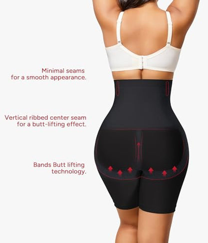Nebility Tummy Control Shapewear for Women Seamless Butt Lifting Shapewear - color: Black, size: Small