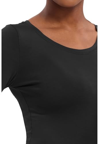 Healing Hands Underscrub Long Sleeve Women Knits Scrub Tops - color: Black, size: X-Small