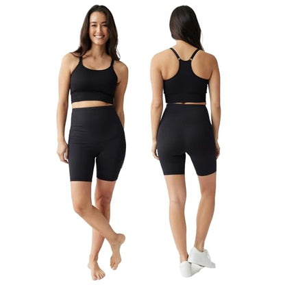 Ingrid & Isabel Postpartum Bike Shorts - Compression Shorts for Women - Great for Tummy Control and Postpartum Support - size: X-Large