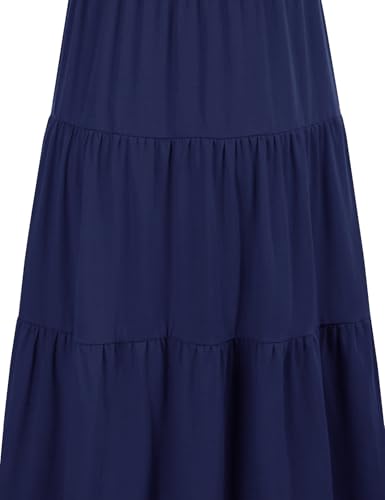 CzzzyL Womens Flutter Sleeve Nursing Dress for Breastfeeding with Pockets - color: Navy-09, size: Small