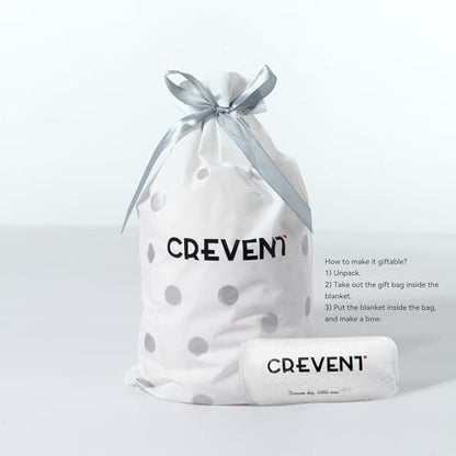 CREVENT 2Pcs 30''X40'' Cute Cozy Fluffy Warm Baby Blankets for Infants Toddlers' Bedding Crib Cot Stroller - Grey Cloud - color: Cloud X2