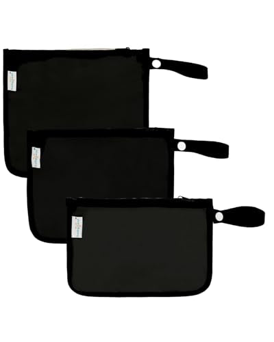 babygoal TSA Approved Black Clear Travel Organizer Bags 3 Pack - color: Black