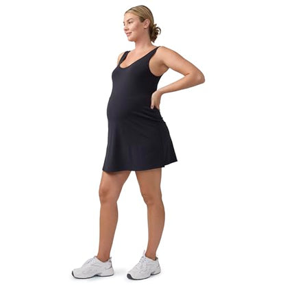 Ingrid & Isabel Everyday Active Maternity Dress - color: Black, size: Large