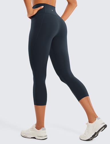 CRZ YOGA Butterluxe Capris Pockets 21" - color: True Navy, size: X-Small