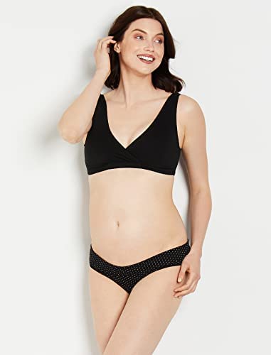 Motherhood Maternity womens Foldover Brief Panty 3-pack - color: Flat Grey, Plein Air, B/W Dot, size: 3X-Large