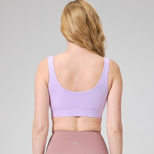 netdraw Buttery Soft Bamboo Viscose Nursing Seamless Sleep Bra - color: Purple, size: Large
