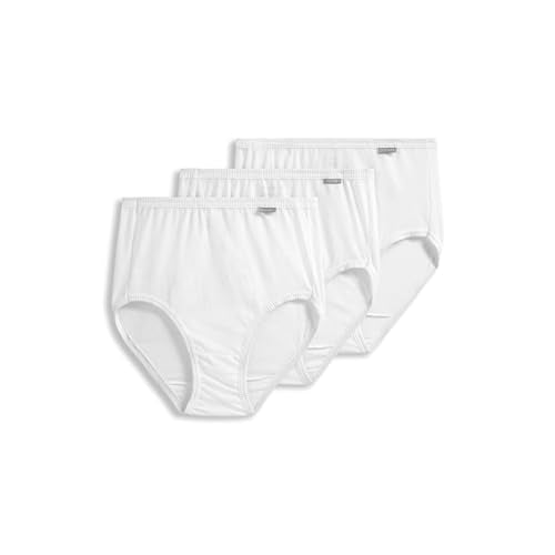Jockey Women's Underwear 100% Cotton Elance Brief - 3 Pack - color: White, size: 6