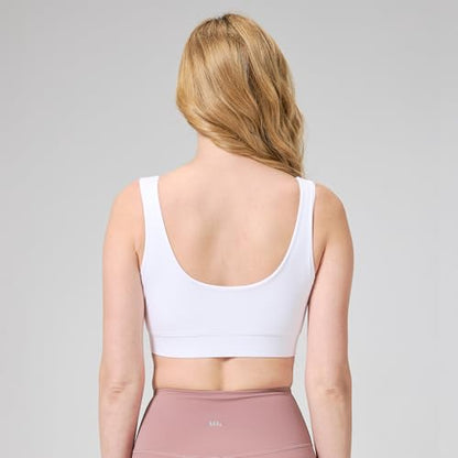netdraw Buttery Soft Bamboo Viscose Nursing Seamless Sleep Bra - color: White, size: XX-Large