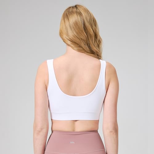 netdraw Buttery Soft Bamboo Viscose Nursing Seamless Sleep Bra - color: White, size: Medium