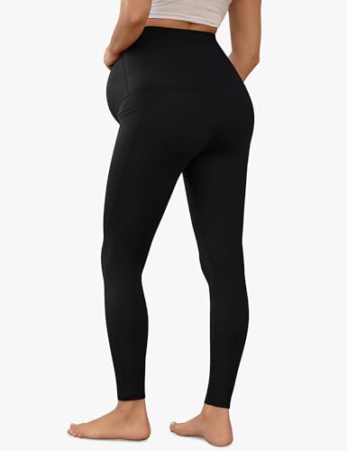 VALANDY Creamlush 2/4 Pack Maternity Leggings with Pockets Over the Belly - color: 4pack - 4*black, size: Small