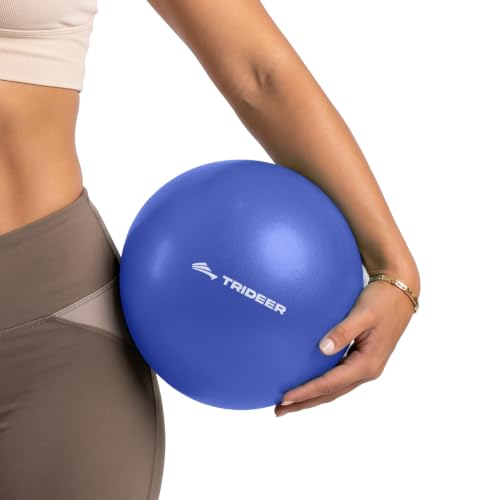 Trideer 9 Inch Pilates Ball with Inflation Straw, Small Exercise Yoga Ball - color: Indigo