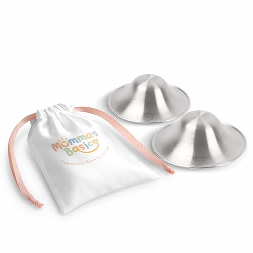 925 Sterling Silver Nursing Cups for Breastfeeding Moms | Gentle Protection Between Feeds | Reusable Silver Nipple Cups for Sore & Sensitive Nipples - size: Extra Large