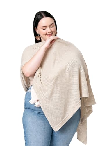 We are Amma | The Cocoon™ - Newborn Essentials Must Haves: Nursing Cover for Breast Feeding Essentials | Nursing Sweater Used as Breastfeeding Cover (Natural, Plus Size) - color: Natural, size: Plus Size