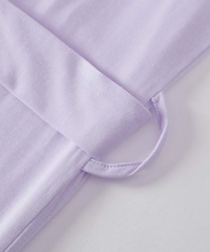 Latuza Women's Viscose Nursing Nightgown and Robe Set - color: Purple, size: Small