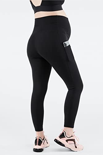 Fabletics Women's PureLuxe High-Waisted Maternity 7/8 Legging, Workout, Yoga, Light Compression, Buttery Soft - size: XX-Small