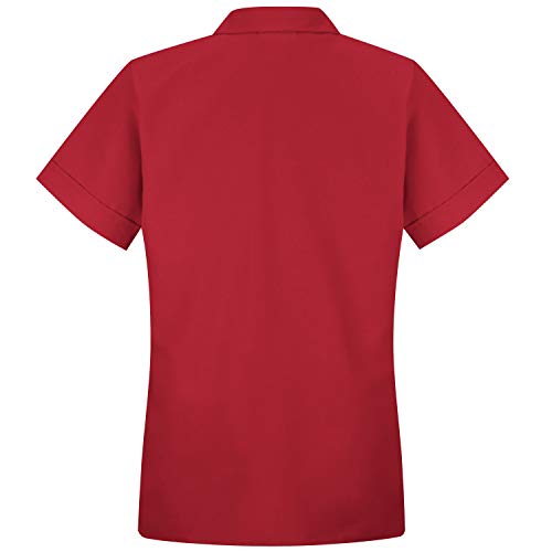 Red Kap Women's Button Front Tunic - color: Red, size: X-Large
