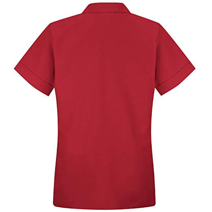 Red Kap Women's Button Front Tunic - color: Red, size: 3X-Large