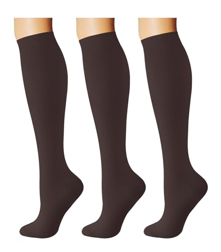 Breslatte Compression Socks for Women Men 15-20 mmHg - color: 3s4 3nude 4, size: Small-Medium