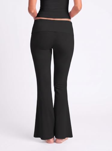 Flare Leggings for Women Tummy Control Bootcut Yoga Pants - color: 30"black, size: Medium