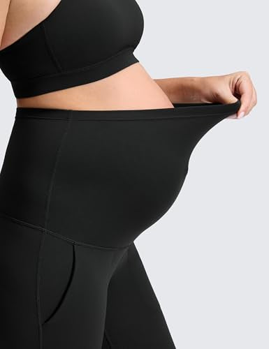 CRZ YOGA Maternity Wide Leg Pants 31.5" - color: Black, size: Medium