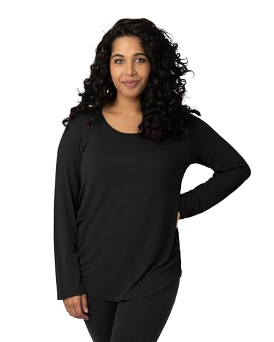 Kindred Bravely Everyday Nursing & Maternity Long Sleeve T-Shirt - color: Black, size: X-Small