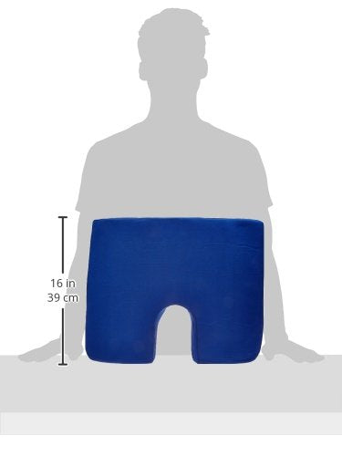 Drive Medical Compressed Coccyx Cushion, Blue, One-Size
