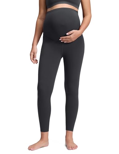 CRZ YOGA Maternity Leggings 25" - color: Mysterious Grey, size: Small