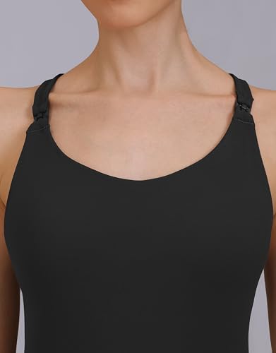 Nursing Tank Top Scoop Neck Pregnancy Camisoles Tanks - color: Black, size: Medium