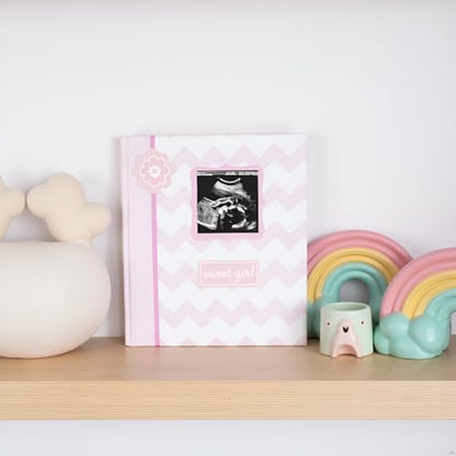 Lil Peach First 5 Years Chevron Baby Memory Book Journal, Pink - style: Chevron Pink