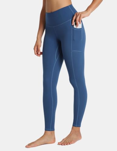 Colorfulkoala Essential 7/8 Leggings with Pockets - color: Blue Grouper, size: X-Small