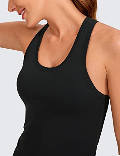 CRZ YOGA Butterluxe Racerback Tank Waist Length - color: Black, size: Medium