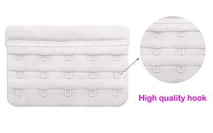 Tamlien Bra Extender 2 Hook/3 Hook/4 Hook/5 Hook, Soft and Comfortable Bra Extension - color: Bra Extender 5 Hooks-white-4