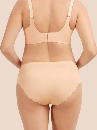 Angelhood 5 Pack Seamless Maternity Underwear, Pregnancy Postpartum Panties - color: Multicoloured B, size: Medium