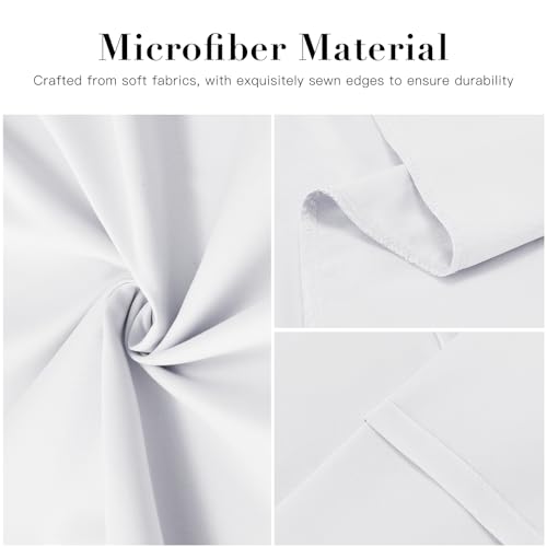 DOWNSTORIA Body Pillow Cover, Ultra Soft Microfiber Long Pillowcase, Envelope Closure Large Pillow Cases 20x54 inch (White) - color: White