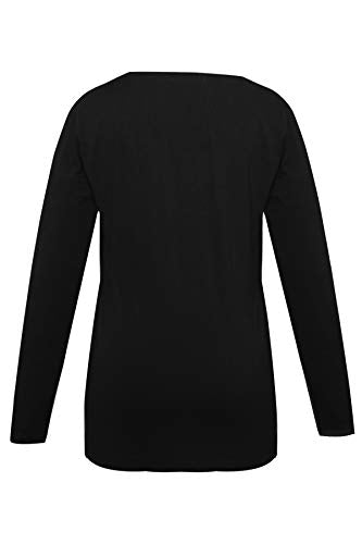 Smallshow Women's Maternity Nursing Tops Comfy Long Sleeve Breastfeeding T-Shirt - color: Black-deep Grey-light Grey(cotton), size: Medium
