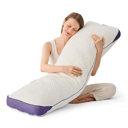 HOMELAB Cooling Adjustable Shredded Memory Foam Body Pillow, 20x52, 1 Pack - size: Body Pillow