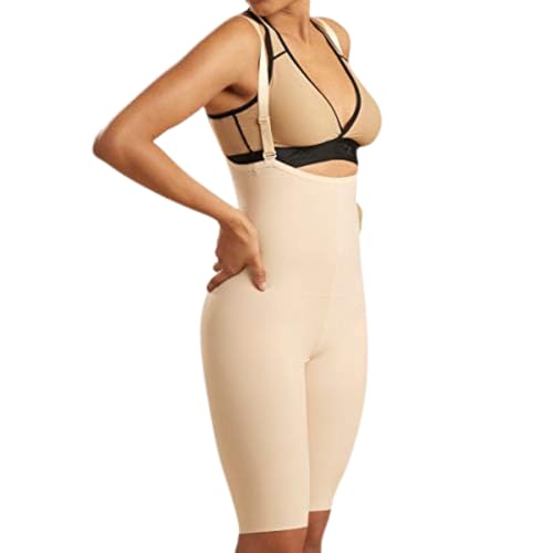 Zipperless Girdle with Suspenders - Short Length - Style No. FBS2 by Marena Recovery - color: Beige, size: XX-Large