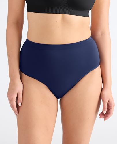High Rise Leakproof Cotton by Knix - color: Midnight, size: Medium
